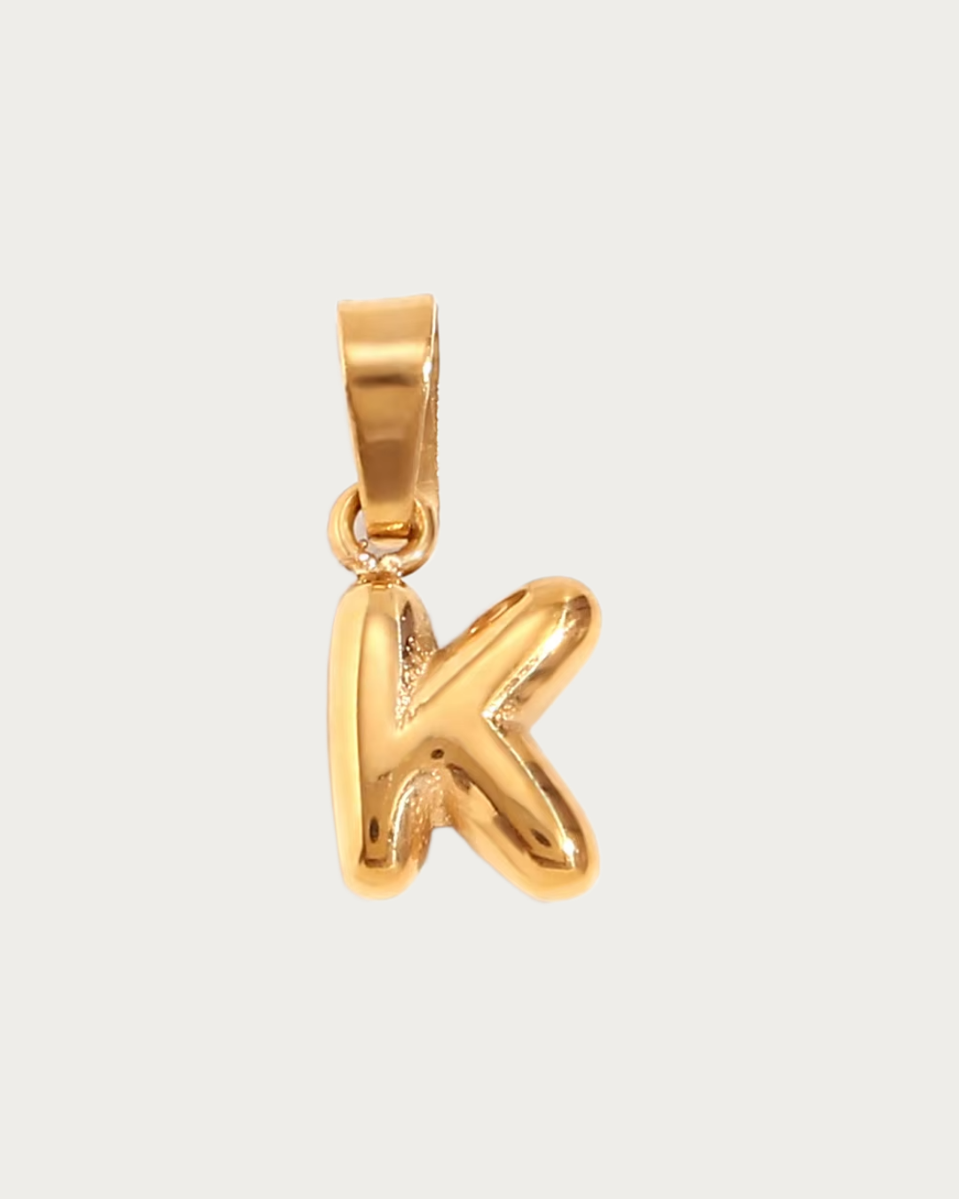 Gold K Charm