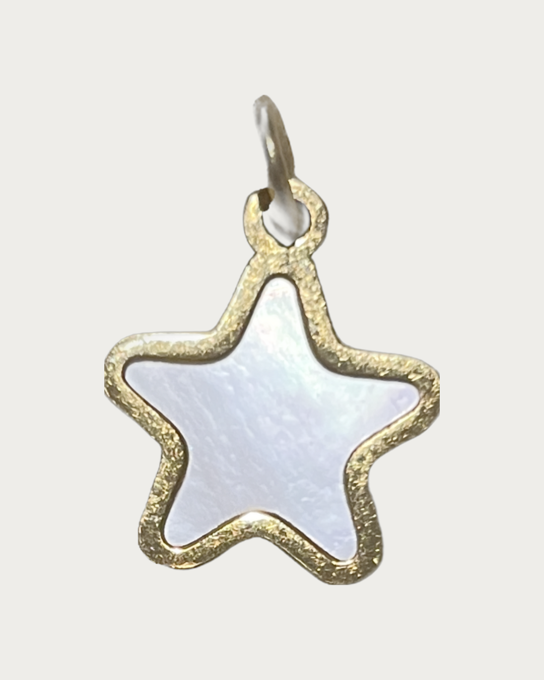 Gold Peal Star Charm