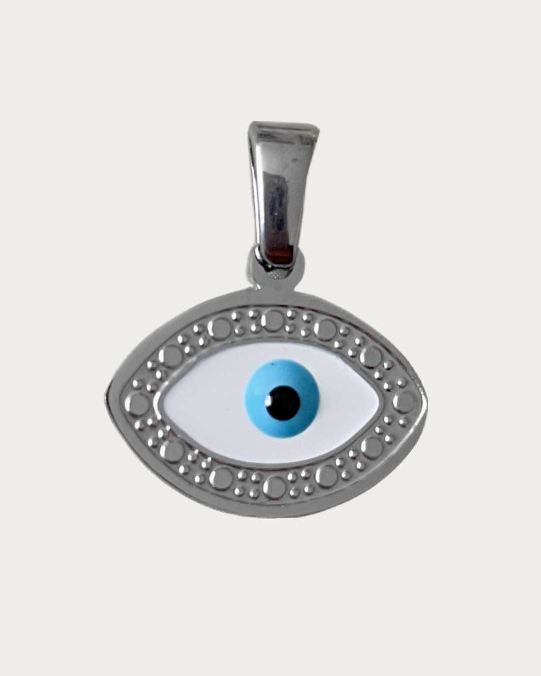 Silver Evil Eye Charm