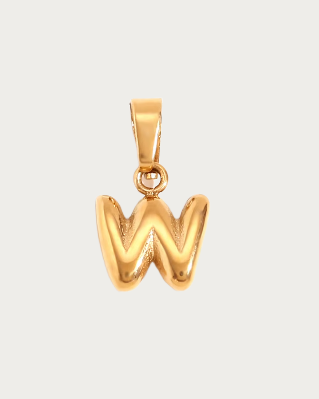 Gold W Charm