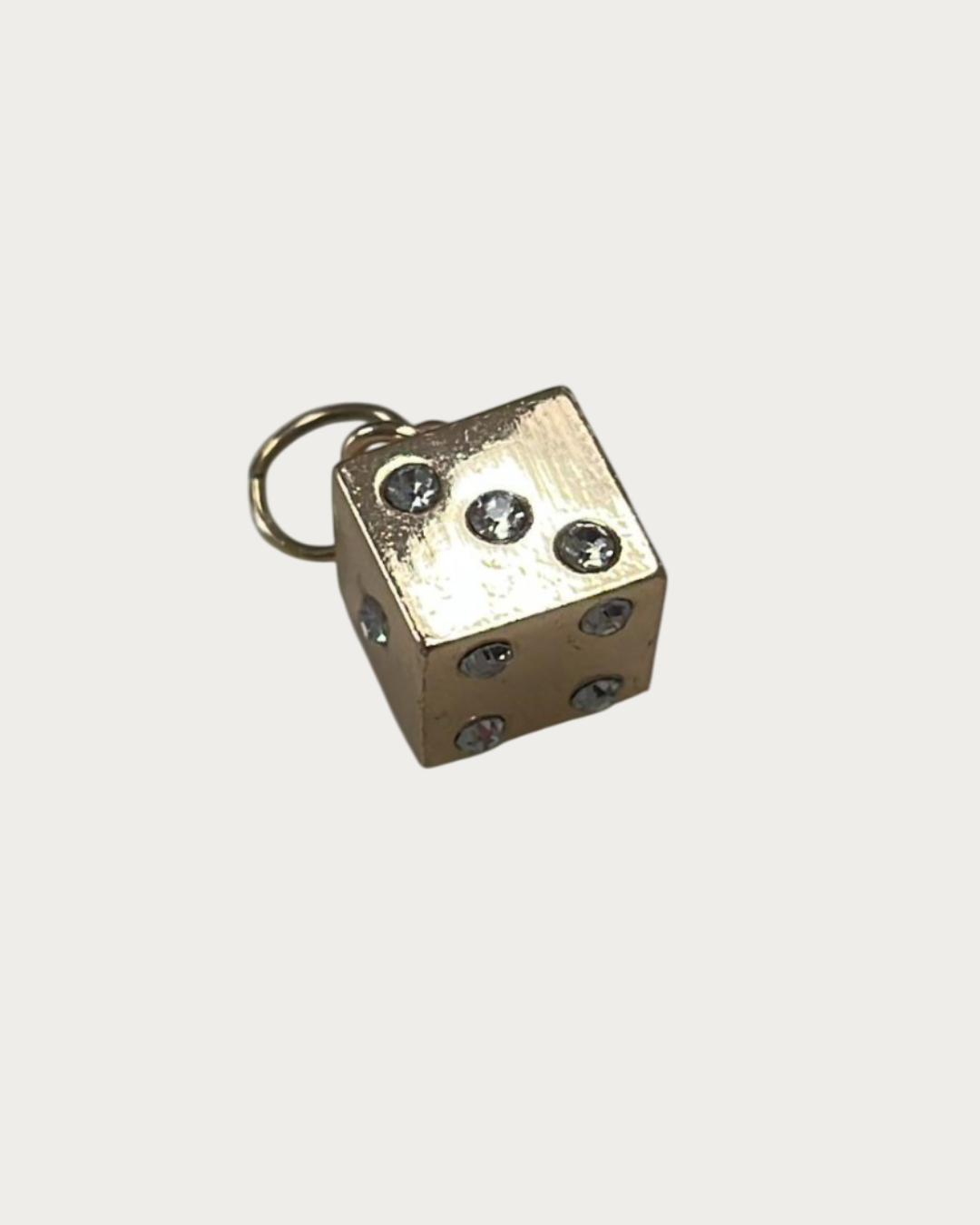 Gold Dice Charm
