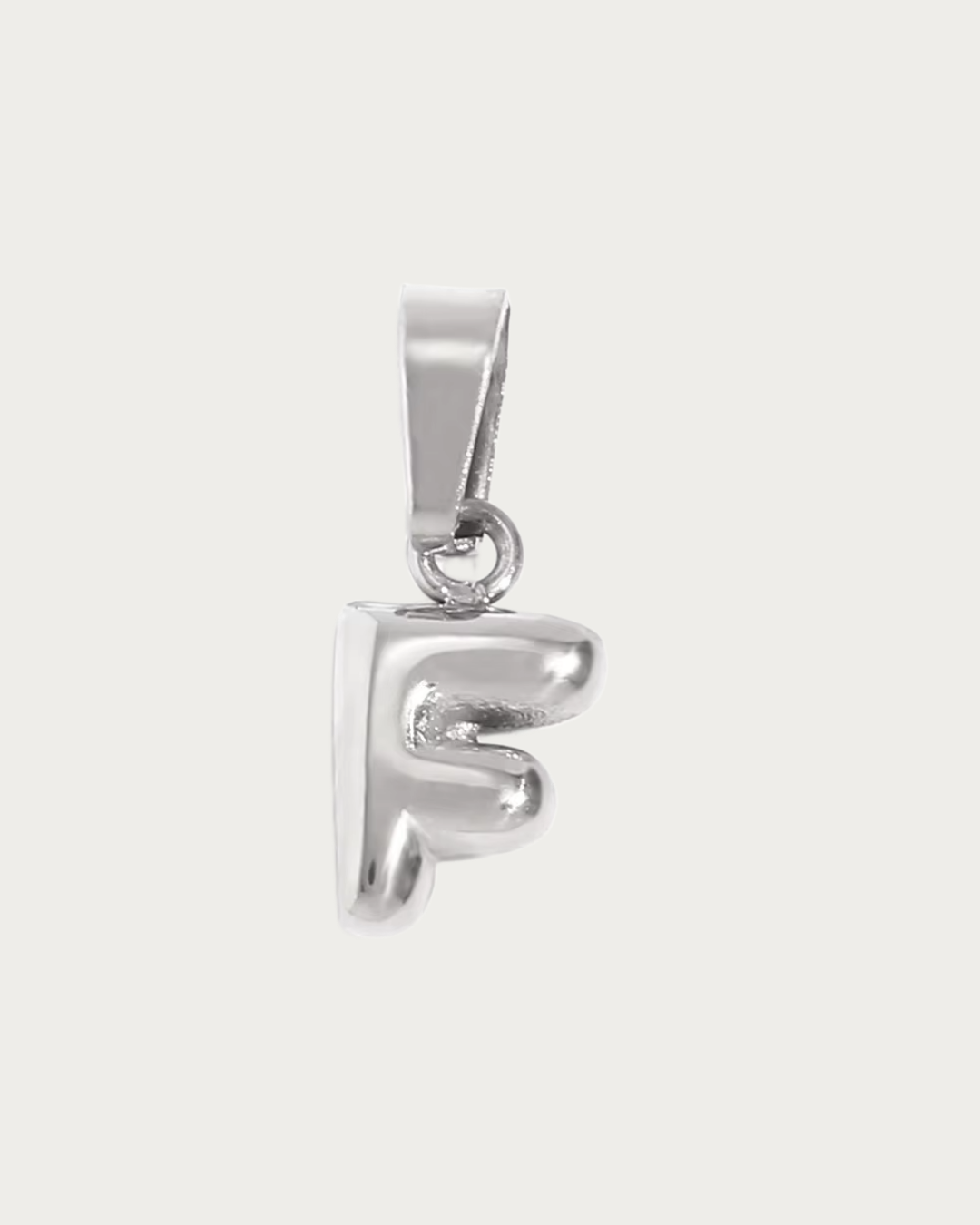 Silver F Charm