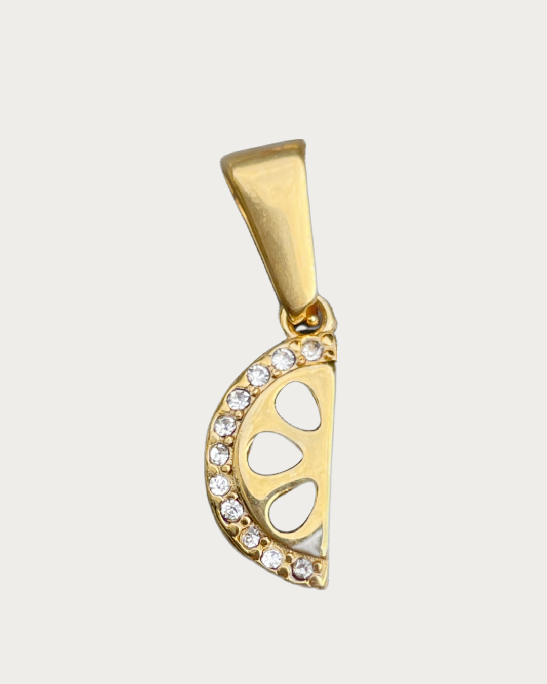 Gold Citrus Slice Charm