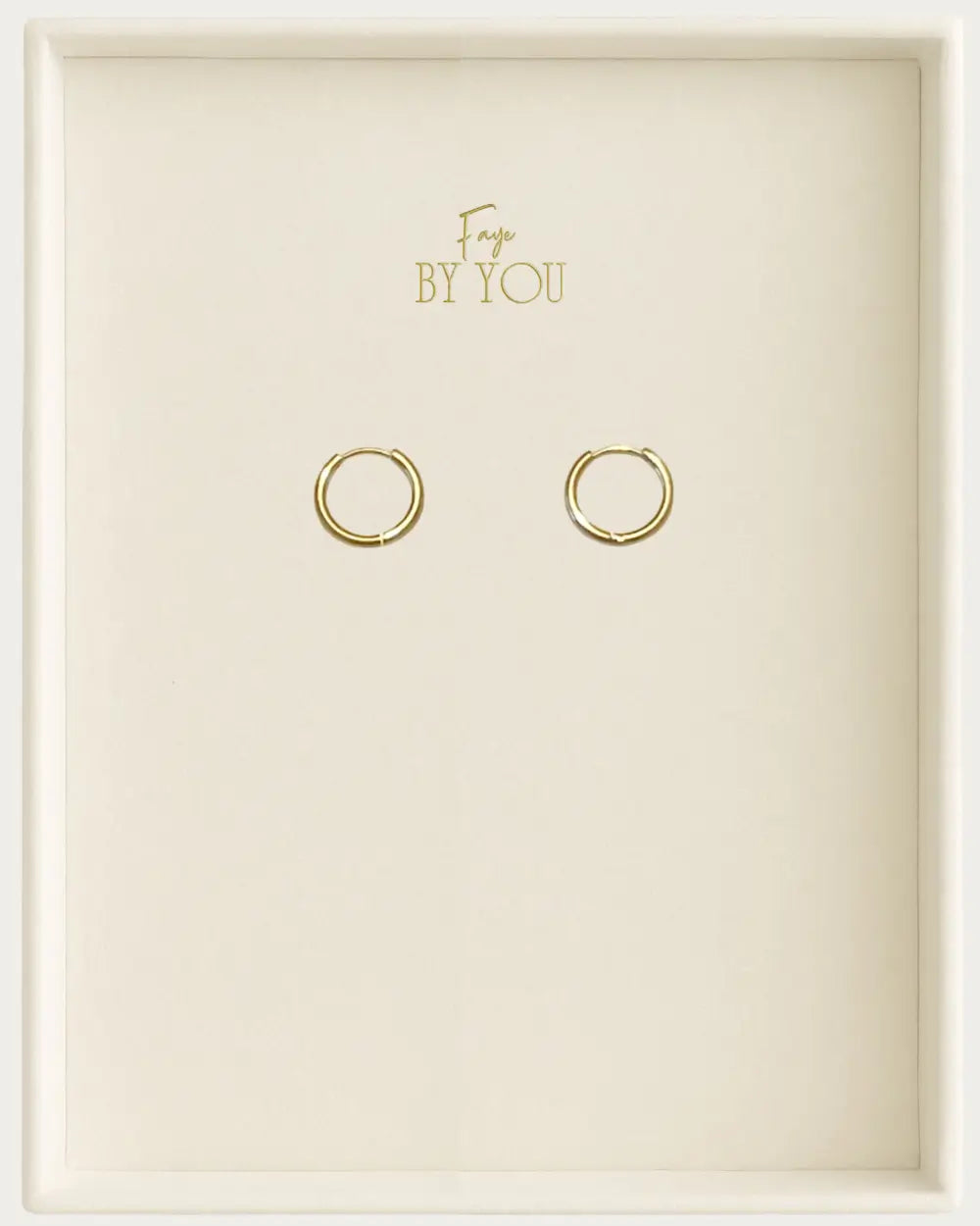 Gold Classic Round Hoop Earrings