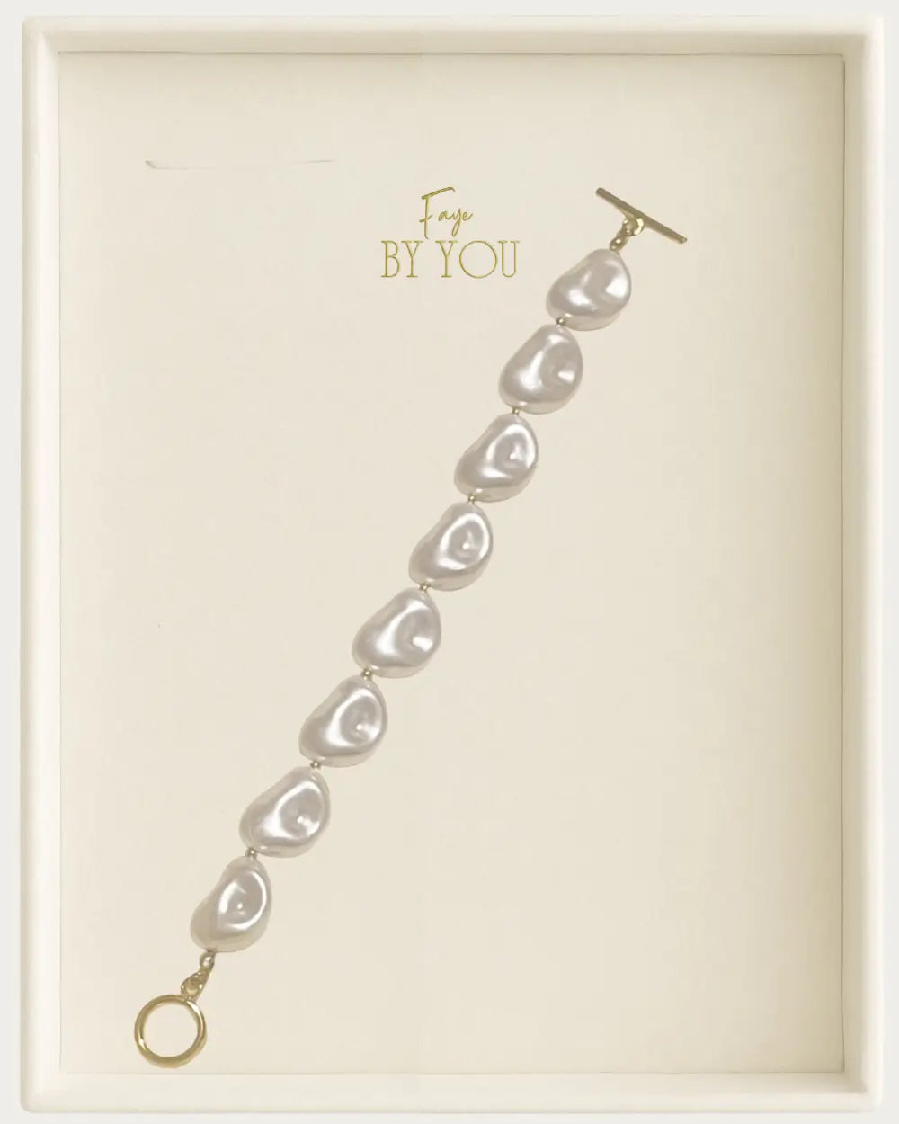 Gold Baroque Pearl Bracelet