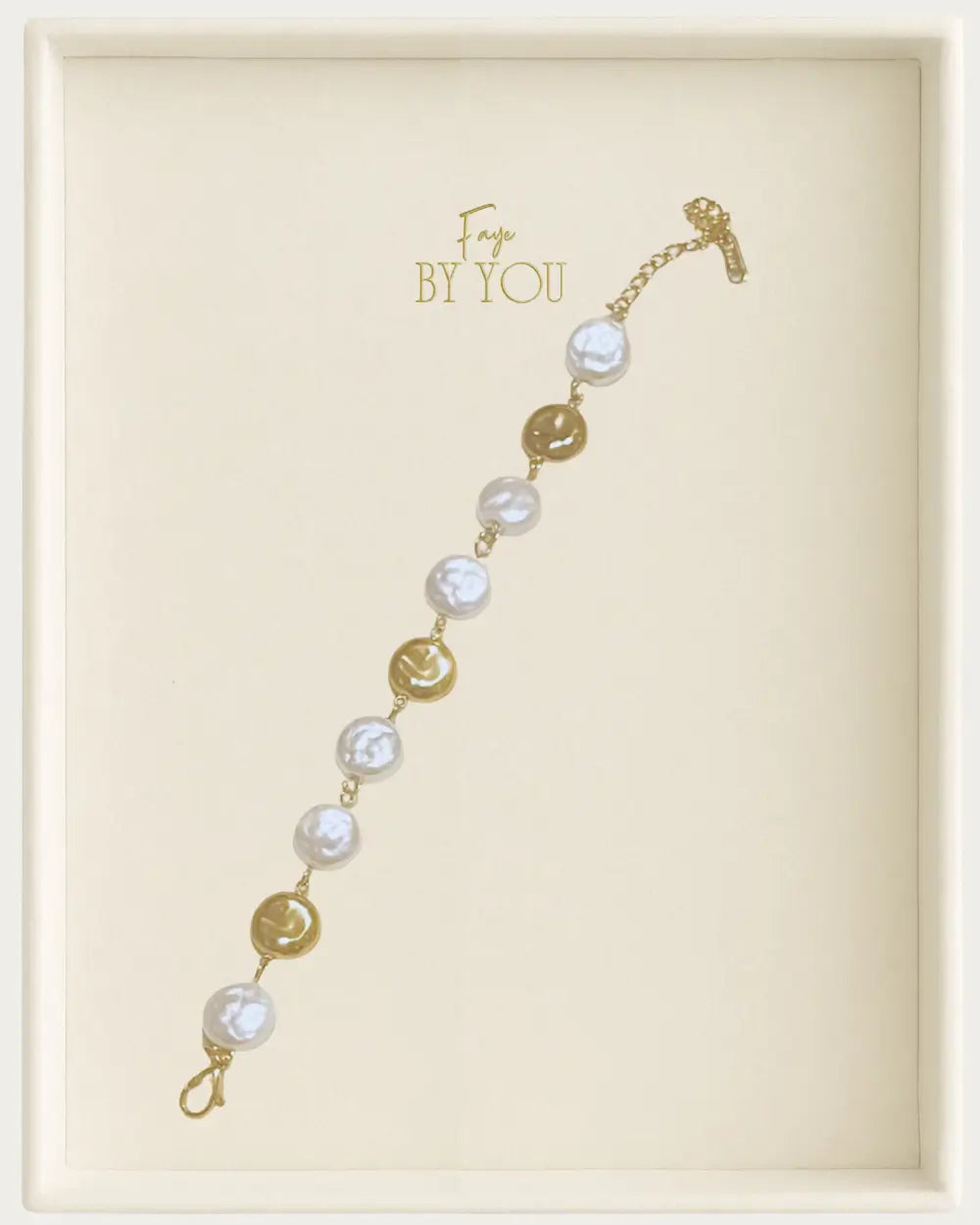 Gold Coin & Pearl Bracelet