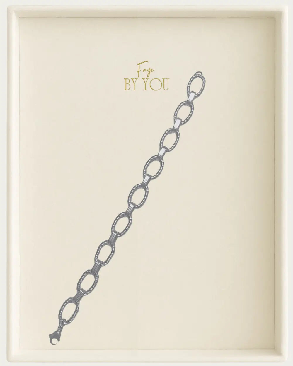 Silver Oval Link Chain Bracelet