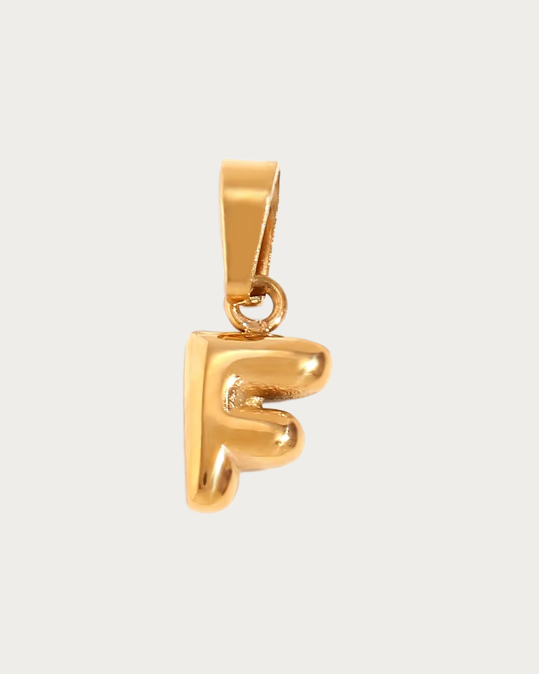 Gold F Charm