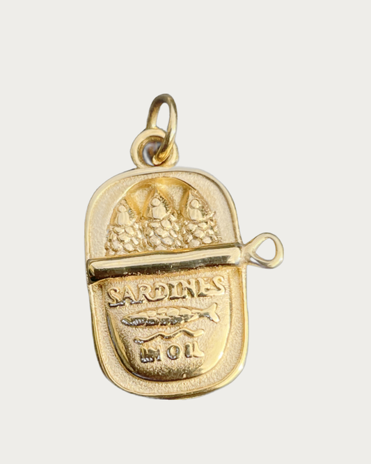 Gold Sardines Charm