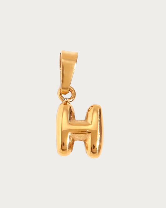 Gold H Charm