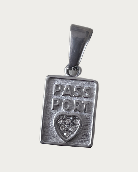 Silver Passport Charm