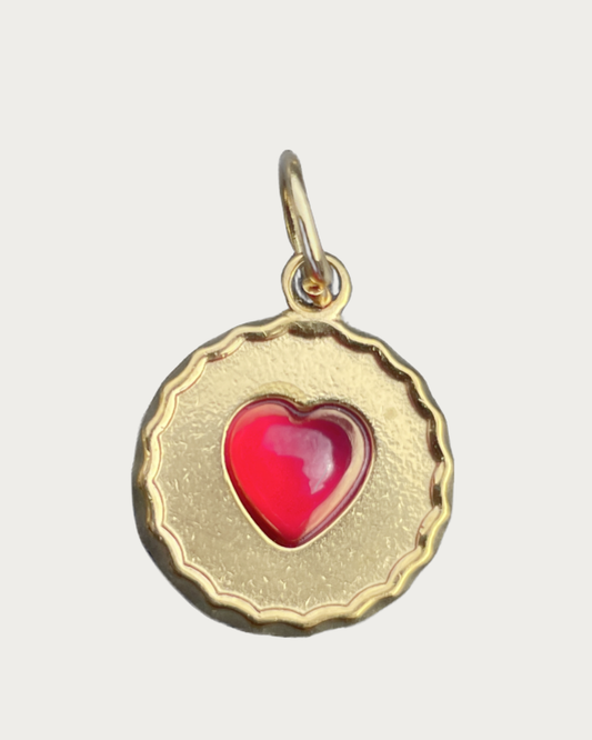 Gold Jammie Dodger Charm