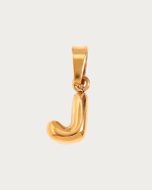 Gold J Charm