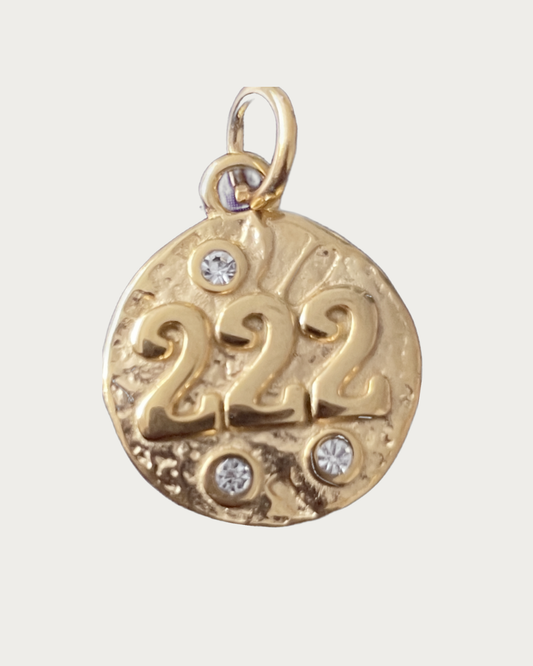 Gold angel numbers 222 Charm