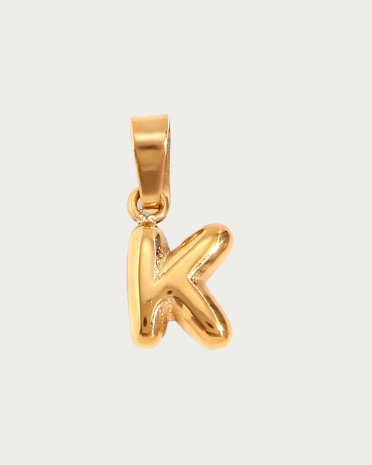 Gold K Charm