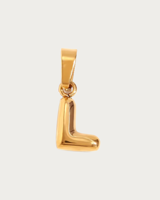 Gold L Charm