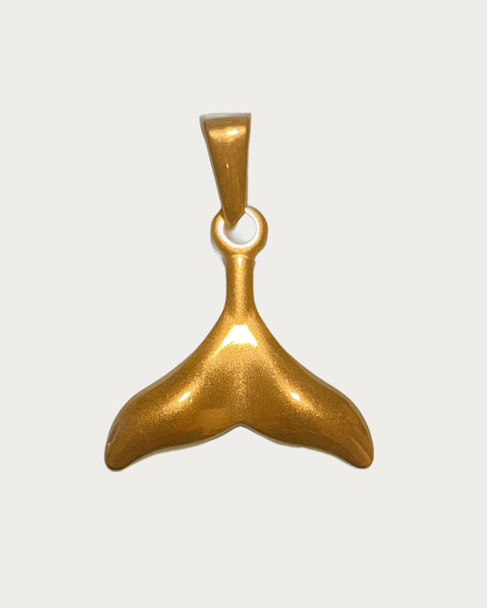 Gold Whale-Tail Charm