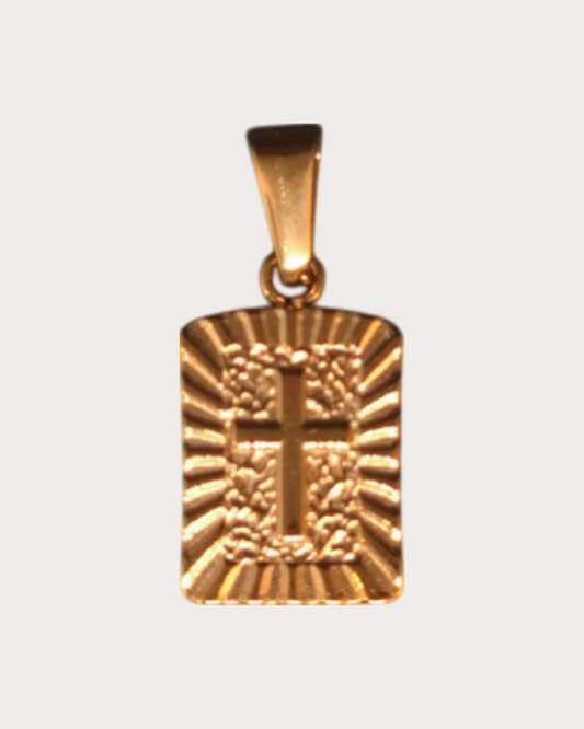 Gold Cross Pendant Charm