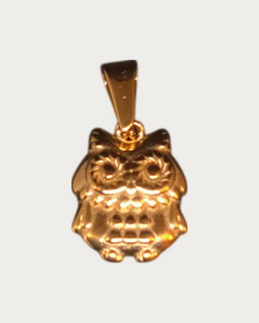 Gold Owl Charm