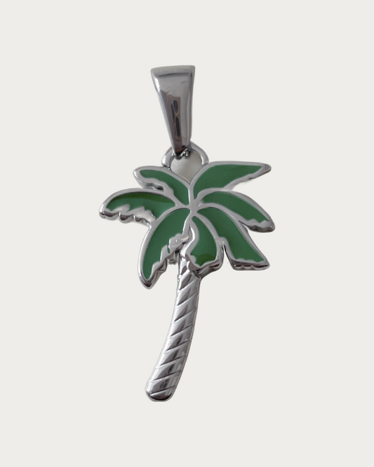 Silver Palm Tree Charm