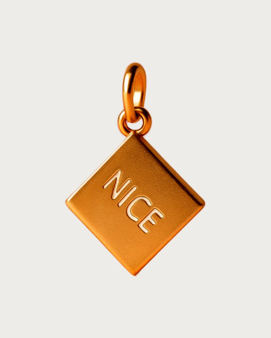 Gold Nice Biscuit Charm