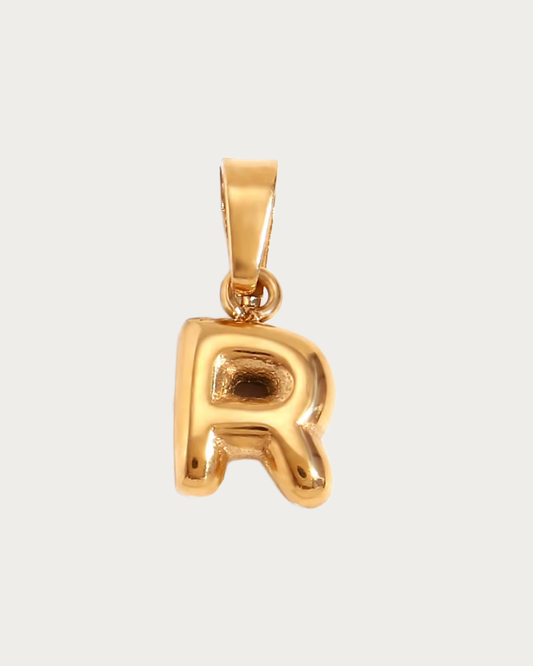 Gold R Charm