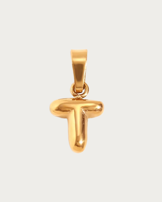 Gold T Charm