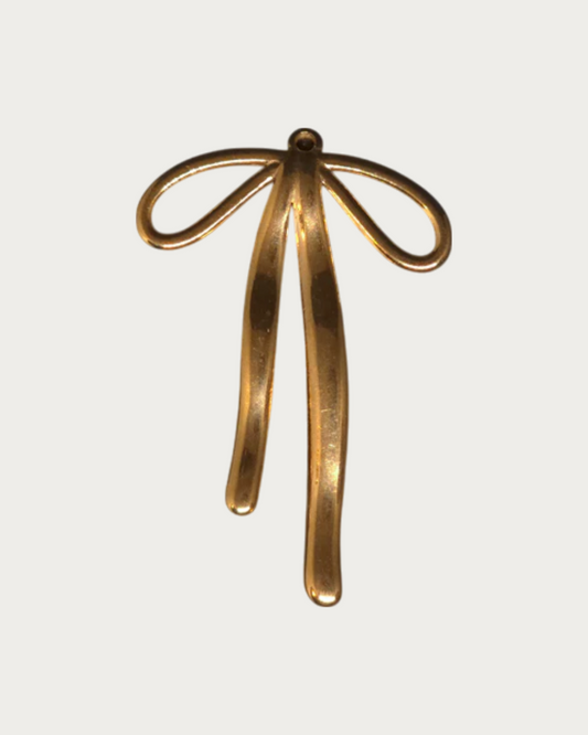 Gold Long Bow Charm
