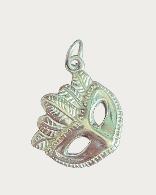 Silver Mask Charm