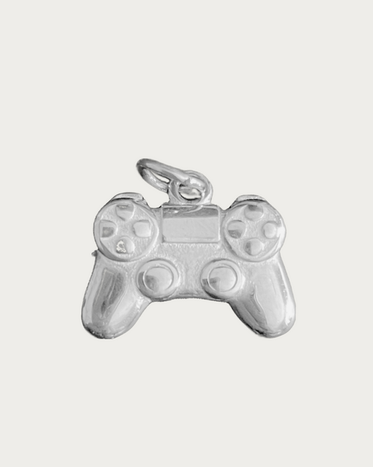 Silver Gamer Charm