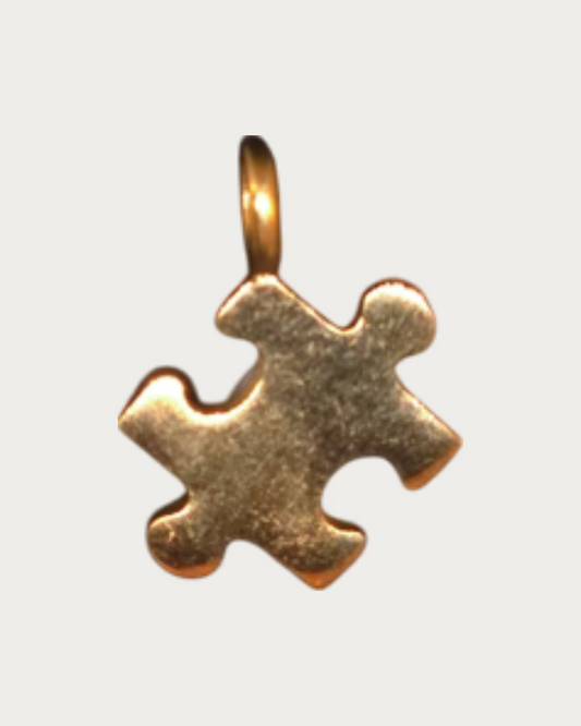 Gold Jigsaw Charm