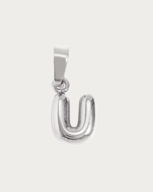 Silver U Charm