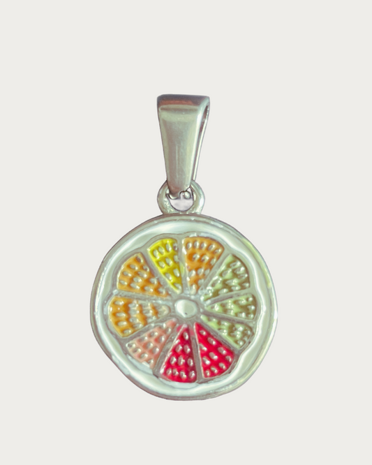 Silver Citrus Charm