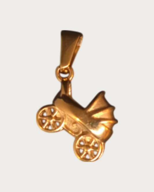 Gold Pram Charm