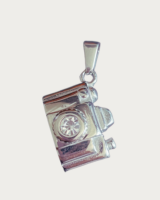 Silver Camera Charm