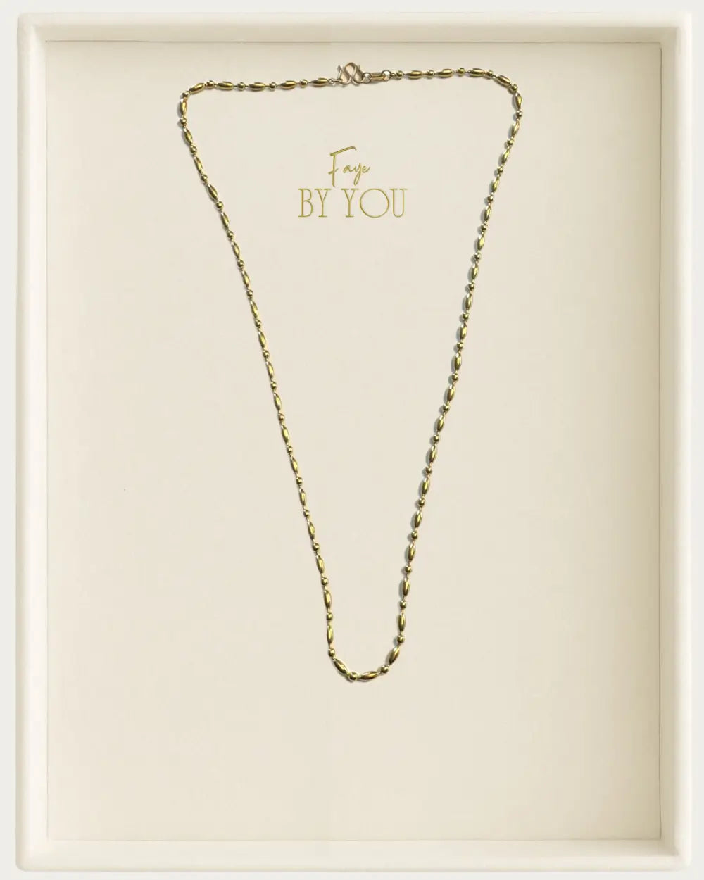 Gold Delicate Ball Elongated