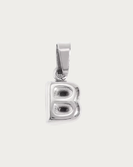 Silver B Charm