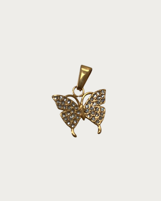 Gold Dainty Butterfly Charm