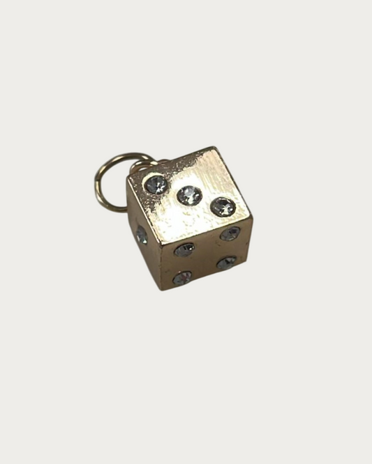 Gold Dice Charm