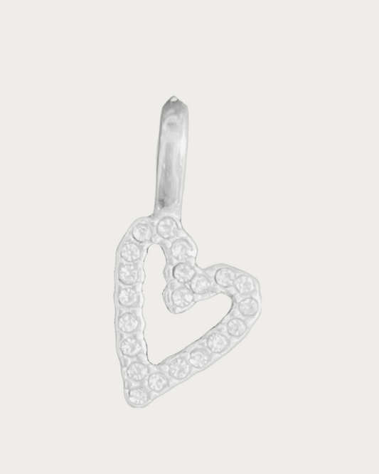 Silver Petit Heart Charm