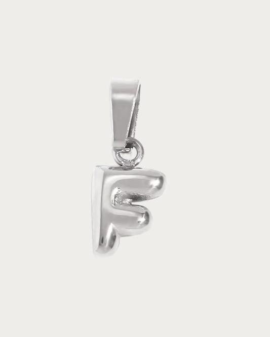 Silver F Charm