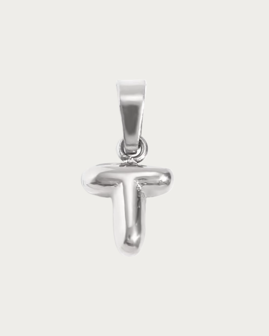 Silver T Charm