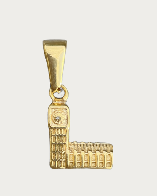 Gold London Charm