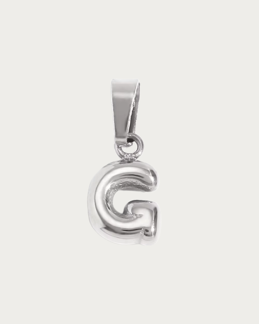 Silver G Charm