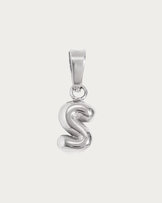 Silver S Charm