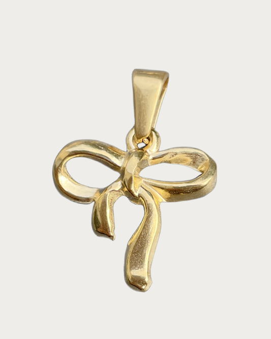 Gold Bow Charm