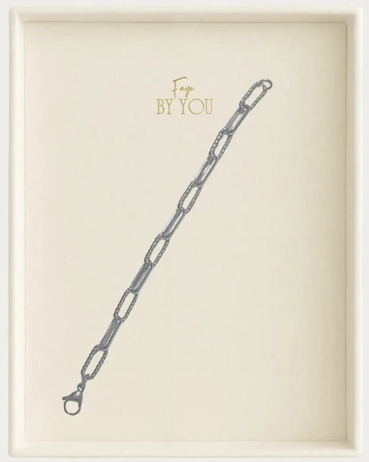 Silver Paperclip Chain Bracelet