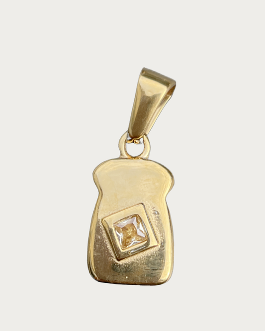 Gold Toast Charm