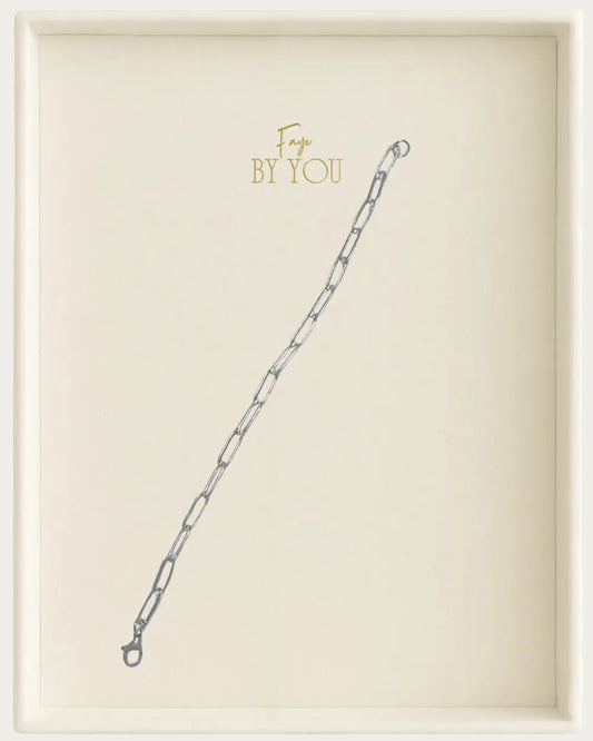 Silver Paperclip Chain Bracelet