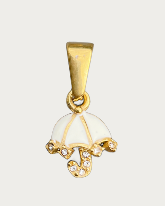 Gold Umbrella Charm